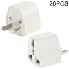Adaptador de enchufe de 20 PCS, adaptador de corriente de viaje con enchufe AU