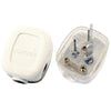 Adaptador de corriente de viaje con enchufe AU (blanco)