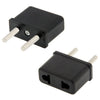 Enchufe de EE. UU. Enchufe el adaptador de enchufe de enchufe de enchufe de CA enchufe de la UE (Negro)