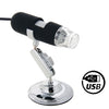 Microscopio digital de 1.3 megapíxeles 500X USB 2.0 con 8 LED (negro)