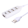 4 puertos USB 2.0 Hub, longitud del cable: 30 cm (beige + blanco)