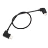 Conector de cable de datos de conversión Micro USB a USB-C / Tipo-C de 30 cm para controlador remoto DJI MAVIC PRO y SPARK, teléfonos inteligentes, tabletas