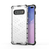 Carcasa Honeycomb a prueba de golpes de PC + TPU para Galaxy S10 + (Transparente)