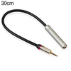 REXLIS TC128MF Cable adaptador de audio macho a hembra de 3,5 mm a 6,5 mm, longitud: 30 cm