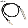 REXLIS TC128MF Cable adaptador de audio macho de 3,5 mm a hembra de 6,5 mm, longitud: 60 cm