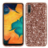 Carcasa de TPU a prueba de golpes en polvo brillante para Galaxy A50 (oro rosa)