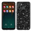 Estuche de TPU a prueba de golpes con polvo brillante para Galaxy A40 (negro)