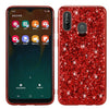 Carcasa de TPU a prueba de golpes en polvo brillante para Galaxy A40 (rojo)