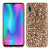 Carcasa de TPU a prueba de golpes con polvo brillante para Galaxy A30 (dorado)