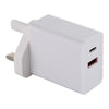 24W PD + QC3.0 Cargador rápido Adaptador de corriente Adaptador de enchufe Enchufe de Reino Unido