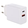 24W PD + QC3.0 Cargador rápido Adaptador de corriente Adaptador de enchufe Enchufe de la UE