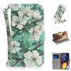 Estuche de cuero con tapa horizontal con dibujo de acuarela en color 3D para Galaxy A60, con soporte, ranuras para tarjetas y billetera