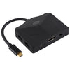 V178B USB-C / Type-C a USB 3.0 x 3 + USB-C / Type-C + HDMI + Puerto de audio + Lector de tarjetas SD / TF Adaptador HUB multifunción