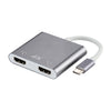 Salida de interfaz HDMI doble 4K Ultra HD a adaptador USB-C / Type-C