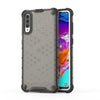 Carcasa de PC + TPU con forma de panal a prueba de golpes para Galaxy A70 (negro)