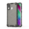 Carcasa de PC + TPU con forma de panal a prueba de golpes para Galaxy A40 (negro)