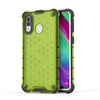 Carcasa de PC + TPU con forma de panal a prueba de golpes para Galaxy A40 (verde)