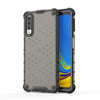 Carcasa de PC + TPU a prueba de golpes Honeycomb para Galaxy A7 (2018) (Negro)