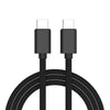 60W PD USB-C / Type-C Macho a USB-C / Type-C Macho Cable de datos trenzado, Longitud del cable: 1m