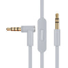 ZS0087 3.5mm macho a masculino cable auricular con micrófono y cableado de cable, longitud del cable: 1,4 m (gris)