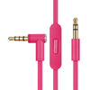 ZS0087 3.5mm Macho al cable de auricular masculino con micrófono y controlado por cable, longitud del cable: 1.4m (Rose Rojo)