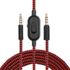 ZS0159 para Logitech G433 / G233 / G PRO / G PRO X 3.5MM Macho a masculino Cable de audio de auriculares con alambre, longitud del cable: 2m (rojo)