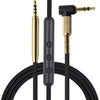 ZS0110 para AKG Y40 & Creative Aurvana Live2 & Bose QC25 Control de control de cable 2.5 mm a 3,5 mm Cable de auriculares, longitud del cable: 1,5 m