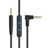 Cable de audio ZS0009 de 3,5 mm a 2,5 mm para Boshi QC25 QC35 OE2 LIVE2 AKG Y50 Y40 (negro)