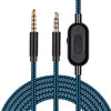 ZS0162 Cable de audio para auriculares para juegos con versión de control por cable para Logitech Astro A10 A40 A30