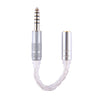 ZS0021 Cable adaptador de equilibrio de 4,4 mm macho a 2,5 mm hembra (plata)