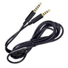 ZS0086 Versión de control de volumen Cable de audio para auriculares para juegos para Logitech Astro A10 A40 A30 (Negro)
