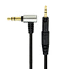 ZS0091 Versión estándar Cable de audio para auriculares para Audio-technica ATH-M50X M40X (Negro)