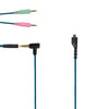 ZS0158 Enchufe en codo + Cable adaptador Cable de audio para auriculares para juegos para SteelSeries Arctis 3/5/7 (Azul)