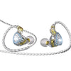 Auriculares intrauditivos con cable CVJ Liuli de 3,5 mm, longitud de 2,5 m (azul)