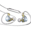 CVJ Liuli Auriculares intrauditivos con cable de 3,5 mm con micrófono, longitud 1,25 m (azul)