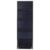Cargador para exteriores con panel solar plegable de silicio monocristalino de 7 W con puertos USB duales de 5 V (negro)