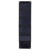 Cargador para exteriores con panel solar plegable de silicio monocristalino de 10 W con puertos USB duales de 5 V (negro)