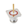 Conector hembra NKF de latón N con adaptador RF de marco de brida de 4 orificios