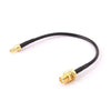 Extensión del cable de conexión RG174 CRC9 macho recto a SMA hembra, longitud: 15 cm