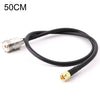 Cable de conexión RG58 UHF hembra a SMA macho, longitud: 50 cm