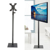 Soporte de suelo de TV ajustable en altura giratoria universal de 14-42 pulgadas de 360 grados