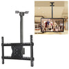 TV de pantalla única ajustable en ángulo y altura universal de 32-65 pulgadas Soporte de doble uso para montaje en la pared, rango retráctil: 0.5-2m