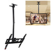 Televisor de pantalla única ajustable en ángulo y altura universal de 26-60 pulgadas Soporte para montaje en pared de doble uso para techo, Alcance retráctil: 0.5-1m