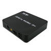 Uhd 4K Player máquina de publicidad de una sola unidad que se enciende automáticamente reproduce video PPT horizontal y vertical U Disk US (negro)