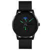 Skmei 9208 Reloj de cuarzo con fase lunar, reloj deportivo informal simple de negocios para hombres (verde)