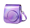 Richwell - Estuche para cámara portátil Aurora de piel sintética con correa para el hombro, adecuado para Fujifilm Instax Mini 11 (púrpura)