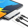 4 en 1 Tipo-C / USB-C a HDMI + AUX + USB + PD Tipo-C / USB-C Adaptador HUB Base multifunción HD