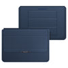 4 en 1 Titular de la computadora portátil universal PU Bolsa de la computadora portátil de la muñeca a prueba de agua, Tamaño: 11/12 pulgadas (azul oscuro)