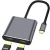 Adaptador ZS-SGSHDMI USB-C / Type-C a HDMI dual