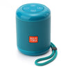 T&G TG519 TWS Altavoz Bluetooth portátil de alta fidelidad Subwoofer Altavoces de columna inalámbricos para exteriores Soporte Tarjeta TF / FM / Disco AUX / U de 3,5 mm / Llamada manos libres (azul pavo real)